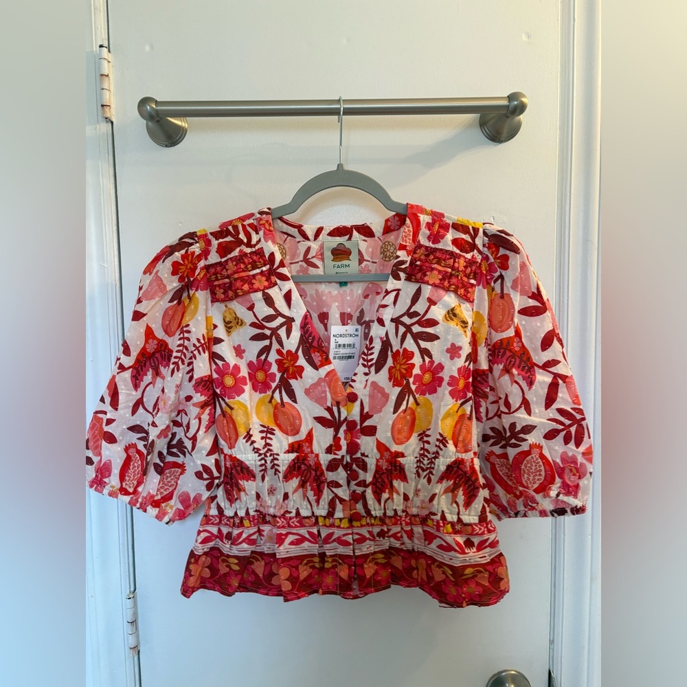 FARM Rio Women's Vibrant Floral Blouse